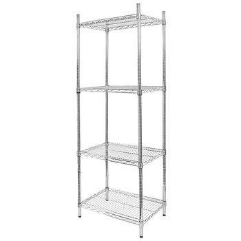 Regał gastronomiczny druciany chromowany Mega-M 4-półkowy 60x45x180 cm