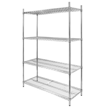 Regał gastronomiczny druciany chromowany Mega-M 4-półkowy 120x60x180 cm