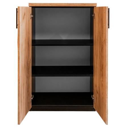 Szafka biurowa na segregatory Mega-M L-70 cm G-35 cm H-120 cm dąb kraft/czarny