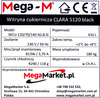 Witryna cukiernicza Mega-M CLARA S120 black