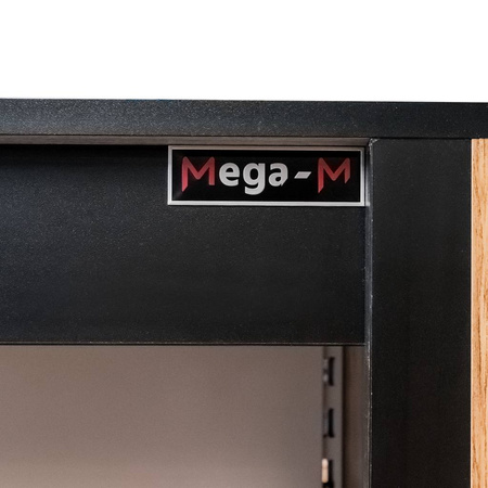 Regał na pieczywo Mega-M H-212 cm L-87 cm G-62 cm dąb barokowy złoty