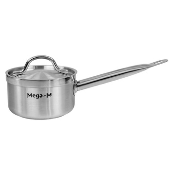 Rondel z pokrywką ze stali nierdzewnej Mega-M PRO 1,3L 14x8,5 cm