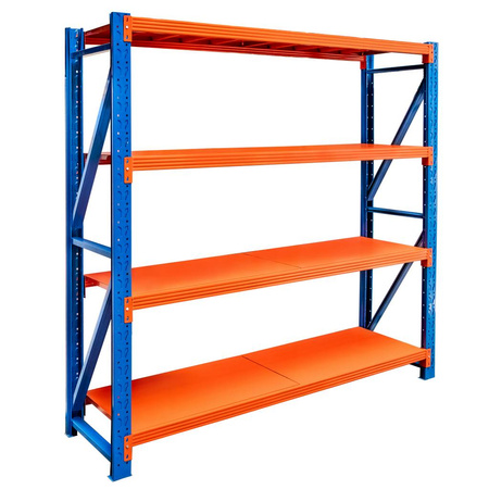 Regał magazynowy 4-półkowy Mega-M FORTIS LIGHT H-200 cm L-200 cm G-50 cm moduł bazowy N