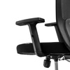 Fotel biurowy obrotowy FURVERO Norma BP/A2D/L1D czarny spełnia wymogi BHP