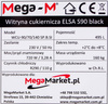 Witryna cukiernicza Mega-M ELSA S90 black