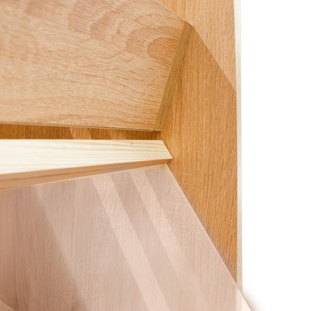 Regał na pieczywo Mega-M H-180 cm L-90 cm G-60 cm dąb sonoma