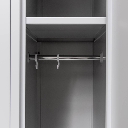 Szafka ubraniowa BHP Mega-M J-90 3 drzwiowa szara S-90 cm G-50 cm H-180 cm skręcana N