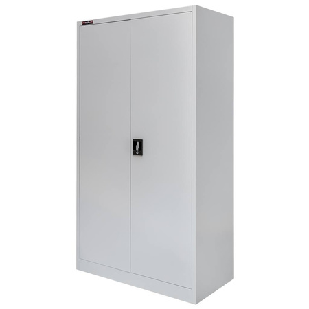 Szafa gospodarcza socjalna Mega-M 2-drzwiowa z półkami S-90 cm szara