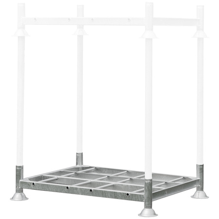 Manurack Mega-M paleta słupkowa 154,5x118x31 cm - pojedynczy mobilrack