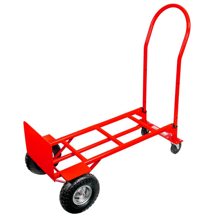 Wózek magazynowy młynarka Mega-M 2w1 transportowy czerwony 250kg karton N