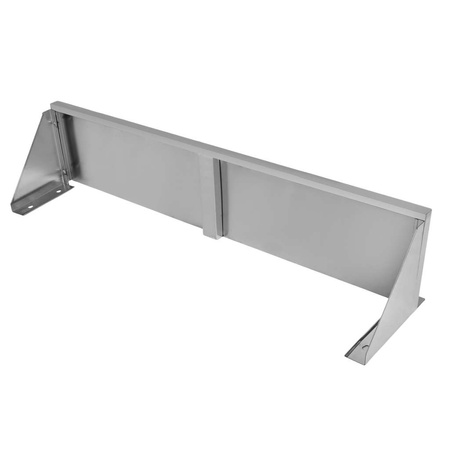 Półka wisząca pojedyńcza ze stali nierdzewnej Mega-M S-150 cm G-30 cm N