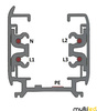 Szynoprzewód 3f – Biały – 1 metr + zawiesia + akcesoria MULTILED