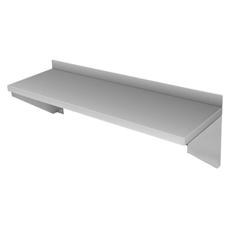 Półka wisząca pojedyńcza ze stali nierdzewnej Mega-M S-90 cm G-30 cm N