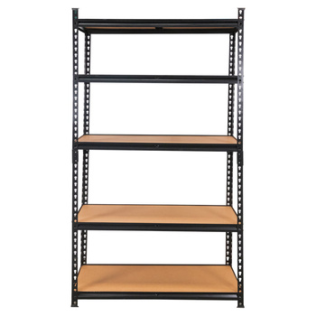 Regał magazynowy Mega-M PRO LOFT H-180 cm L-120 cm G-45 cm 5 półek z MDF 6.2 mm 275 kg czarny