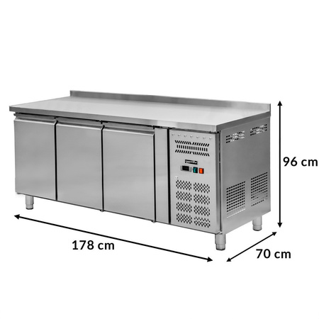 Stół mroźniczy 3-drzwiowy Mega-M STMR/VCH/178/70/R290/R/N