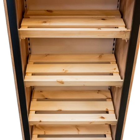 Regał na pieczywo Mega-M H-212 cm L-87 cm G-62 cm dąb barokowy złoty