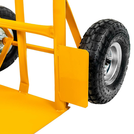 Rozkładany wózek transportowy 2w1 magazynowy młynarka taczkowy Mega-M 250kg żółty