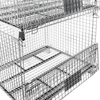 Pojemnik siatkowy Gitterbox S-120 cm G-100 cm H-89 cm oczko 5x5 cm wzmacniany z otwieranym bokiem ocynk N
