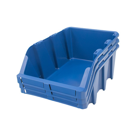 Pojemnik magazynowy Mega-M kuweta warsztatowa XXL plastikowa 315x497x190 mm niebieski N