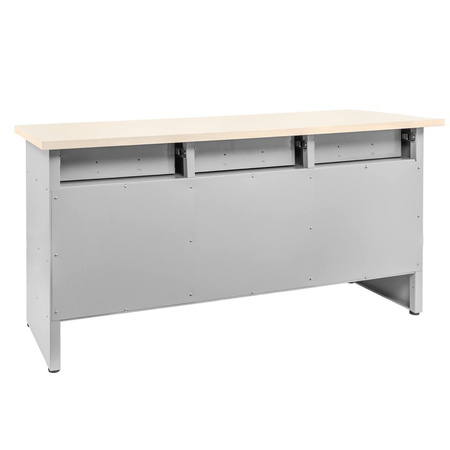 Stół warsztatowy z 15 szufladami Mega-M HANDYMAN S-160 cm G-60 cm H-85 cm grafit