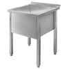 Basen gastronomiczny spawany jednokomorowy Mega-M 60x60x85 cm stal nierdzewna
