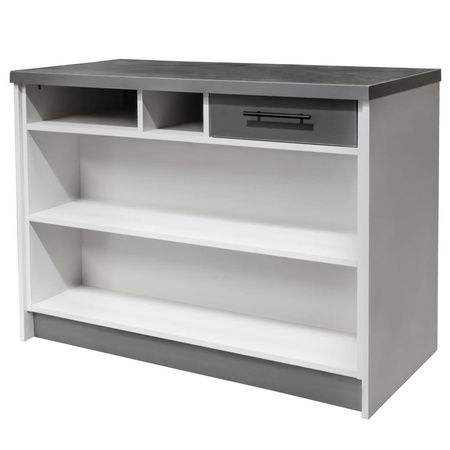 Lada sklepowa sprzedażowa impulsowa Mega-M H-90 cm L-120 cm G-60 cm jasny szary