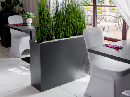 Skrzynia kwiatowa Mega-M H-70 cm L-135 cm G-30 cm Antracyt 0164