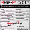 Witryna cukiernicza Mega-M CLARA S60 black