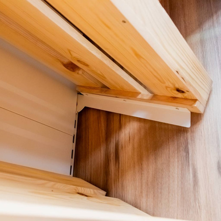 Regał na pieczywo Mega-M H-212 cm L-87 cm G-62 cm dąb barokowy złoty