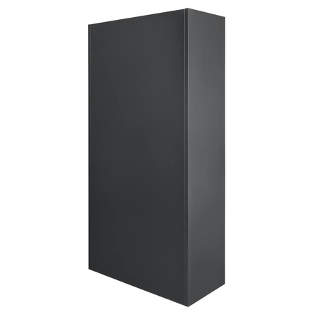 Szafa biurowa metalowa Mega-M WENUS W-07 na dokumenty przeszklone drzwi grafitowa / szary front S- 90 cm G- 40 cm H-185 cm skręcana N