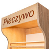 Regał na pieczywo Mega-M T H-200cm L-60cm G-50cm plexi oświetlenie LED dąb sonoma N