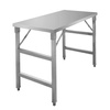 Stół ze stali nierdzewnej centralny składany Mega-M S-120 cm G-60 cm H-85 cm N