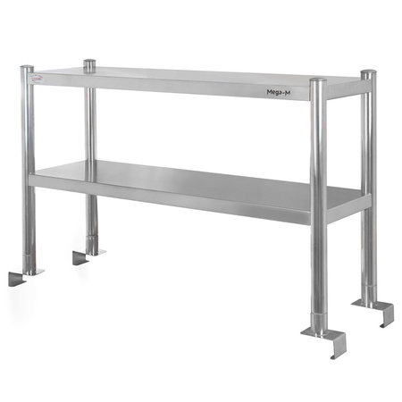 Nadstawka na stół gastronomiczny Mega-M 150x30x60(H) MM-C102606 stal nierdzewna