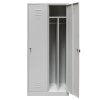 Szafka ubraniowa BHP Mega-M J-80 2 drzwiowa z przegrodami szara S-80 cm G-50 cm H-180 cm skręcana N