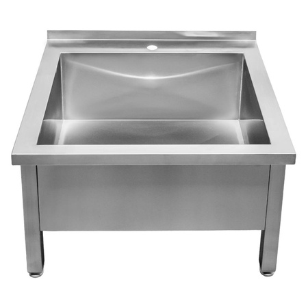 Basen gastronomiczny spawany jednokomorowy niski Mega-M 70x60x50 cm stal nierdzewna