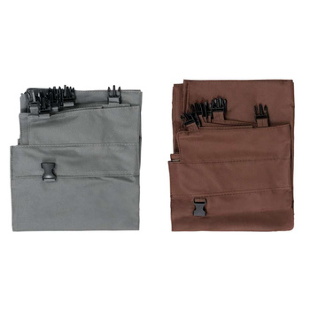 Worek do wózka hotelowego na pranie 2-komorowego Mega-M (MTP006698) szaro-brązowy