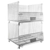 Pojemnik siatkowy Gitterbox S-120 cm G-100 cm H-89 cm oczko 5x5 cm wzmacniany z otwieranym bokiem ocynk N