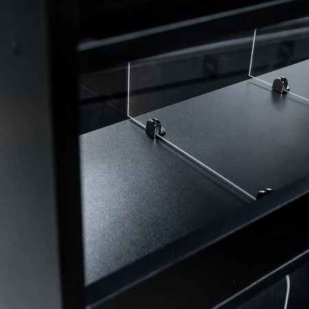 Witryna sklepowa na ciastka i cukierki H-162 cm L-80 cm G-60 cm czarny