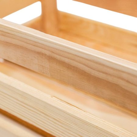 Skrzynka drewniana na warzywa owoce Mega-M L-30 cm G- 40 cm  H-18 cm