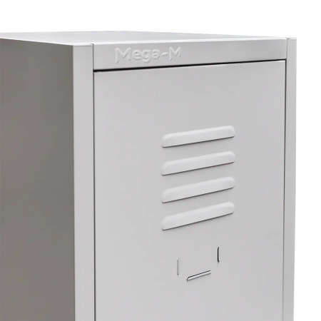 Szafka ubraniowa BHP Mega-M J-40 1 drzwiowa szara S-36 cm G-50 cm H-180 cm skręcana N