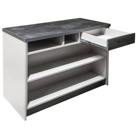 Lada sklepowa sprzedażowa impulsowa Mega-M H-90 cm L-120 cm G-60 cm jasny szary