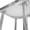 Stół ze stali nierdzewnej centralny z półką Mega-M STANDARD S-60 cm G-60 cm H-85 cm N