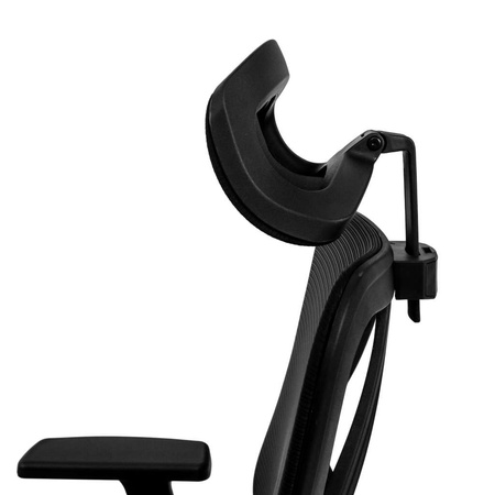 Fotel biurowy obrotowy FURVERO Eclipse BM/A3D/L3D/H2D czarny spełnia wymogi BHP