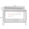 Stół gastronomiczny Mega-M 140X70 /2półki/1R/MDF/ N