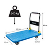 Wózek platformowy Mega-M 500kg 65 cm x 110 cm L niebieski N