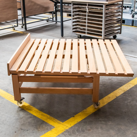 Wyspa na warzywa i owoce H-112 cm L-120 cm G-97 cm buk