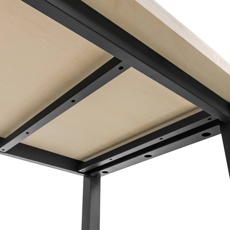 Stół warsztatowy Mega-M S-150 cm G-75 cm H-80 cm grafit