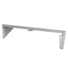 Półka wisząca pojedyńcza ze stali nierdzewnej Mega-M S-120 cm G-30 cm N
