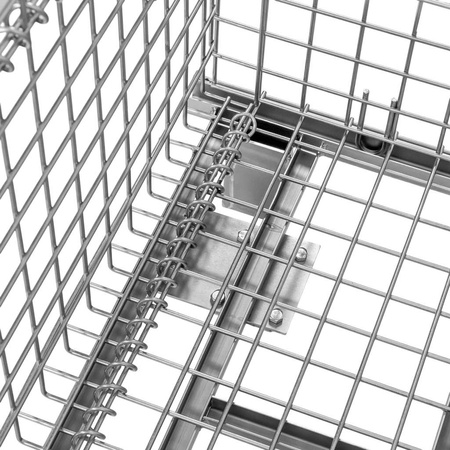 Pojemnik siatkowy gitterbox z kołami Mega-M 120x100x89 cm kosz metalowy składany