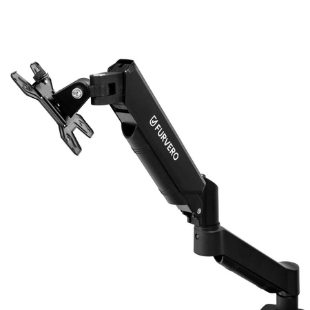 Uchwyt na monitor do biurka FURVERO HK001 17-40" 1 regulowane ramię sprężyna gazowa czarny